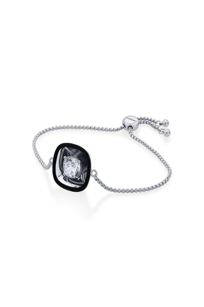 Isharya Bougie Glory Wrap Crystal Bracelet In Rhodium Plated fashion jewellery online shopping melange singapore indian designer wear