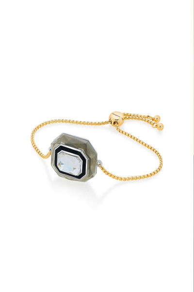 Isharya Bougie Infinity Cut Crystal Bracelet In 18Kt Gold Plated fashion jewellery online shopping melange singapore indian designer wear
