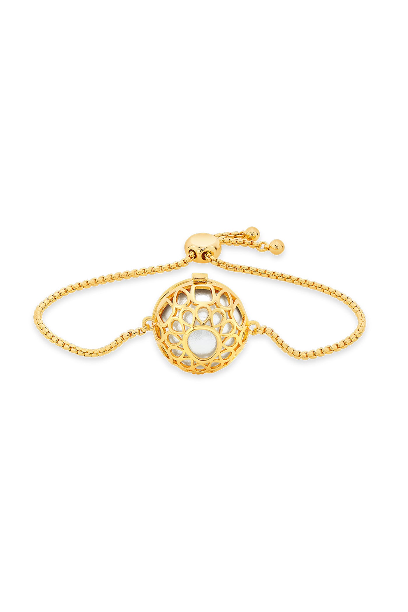 Isharya Isharya Icon Pearl Bracelet gold fashion jewellery online shopping melange singapore indian designer wear