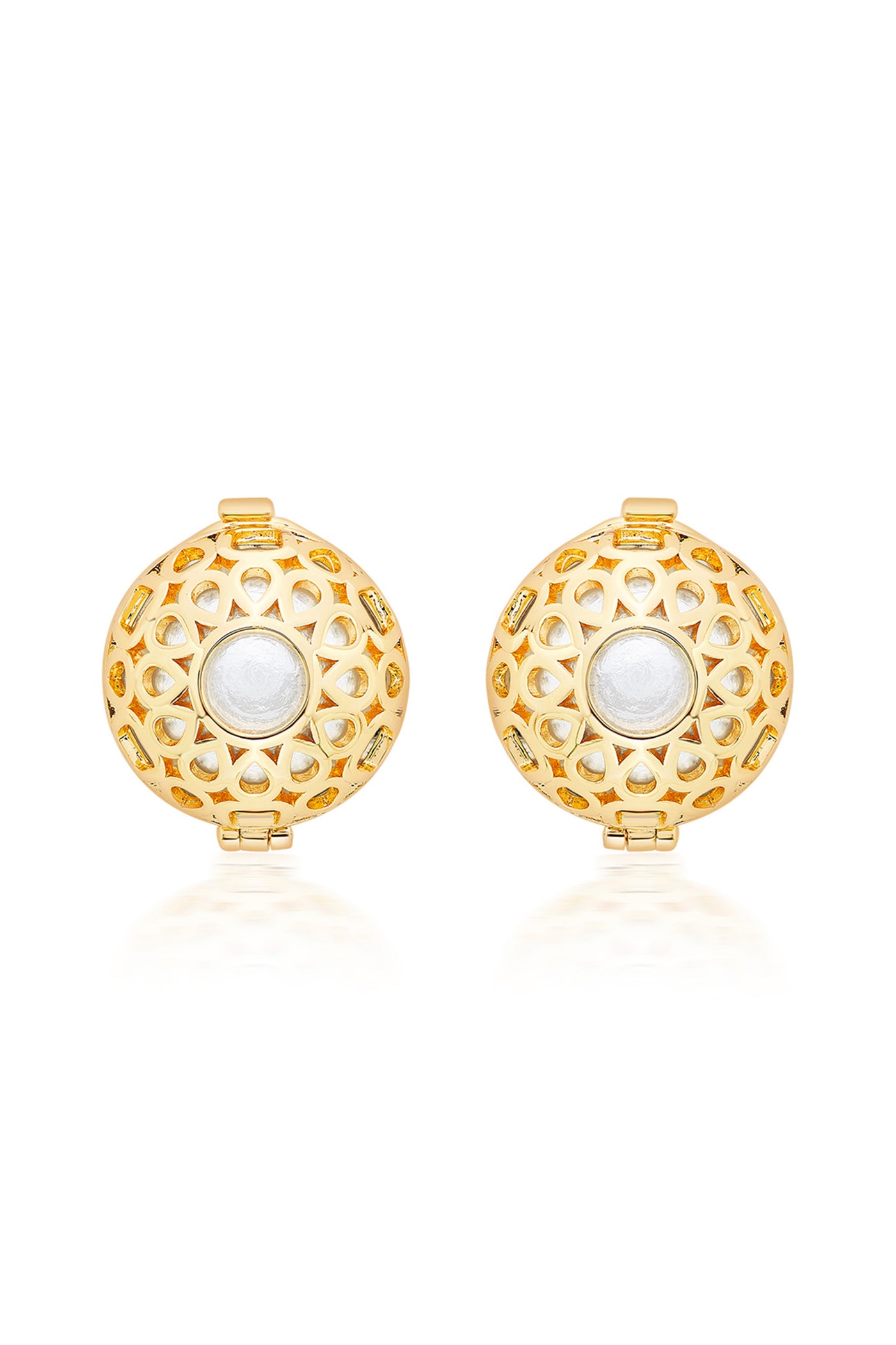 isharya Isharya Logo Statement Earrings fashion jewellery online shopping melange singapore indian designer wear