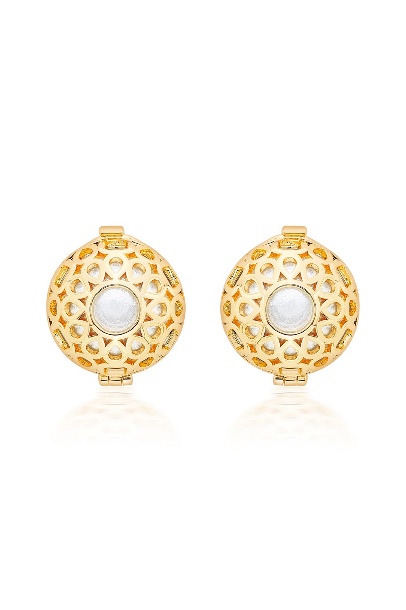 isharya Isharya Logo Statement Earrings fashion jewellery online shopping melange singapore indian designer wear