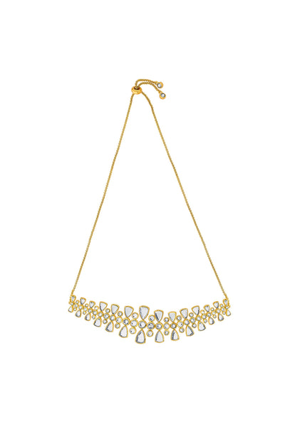 Isharya Jugni Dazzling Mirror & CZ Choker gold fashion jewellery online shopping melange singapore
