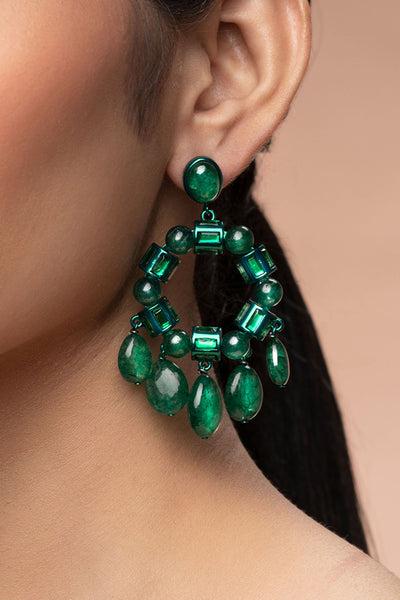 Isharya Sultana Chandelier Earrings fashion jewellery indian designer fashion online shopping melange singapore