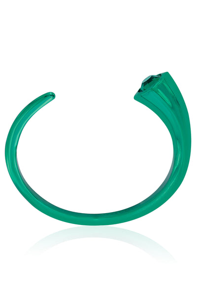 Isharya Sultana Green Mirror Cuff fashion jewellery indian designer fashion online shopping melange singapore