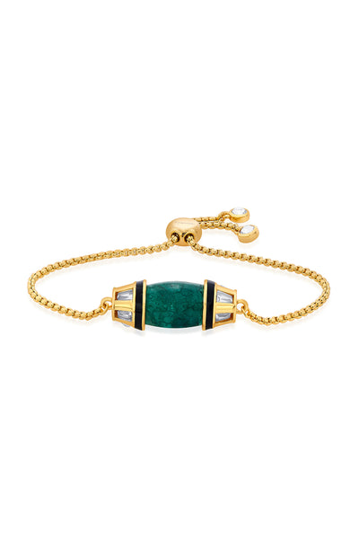 Isharya Sultana Green Quartz Bracelet green fashion jewellery indian designer fashion online shopping melange singapore