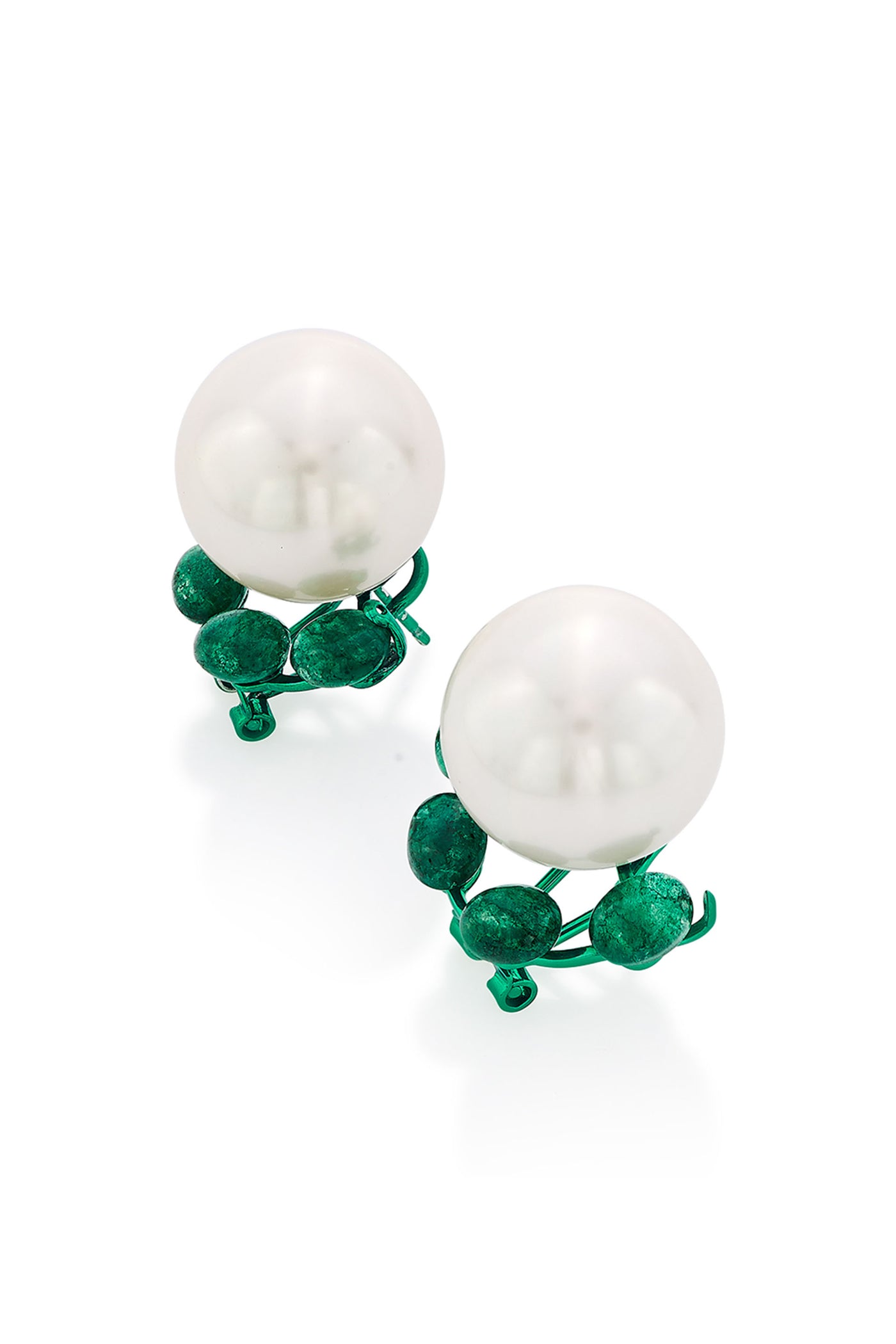 Isharya Zeenat Pearl Stud Earrings fashion jewellery indian designer fashion online shopping melange singapore