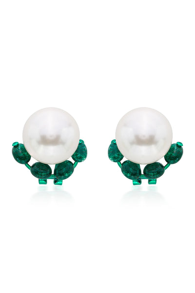 Isharya Zeenat Pearl Stud Earrings fashion jewellery indian designer fashion online shopping melange singapore