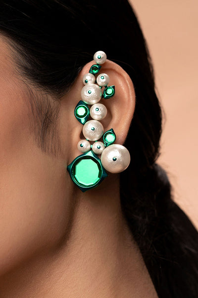 Isharya Zeenat Pearl Vine Earrings fashion jewellery indian designer fashion online shopping melange singapore