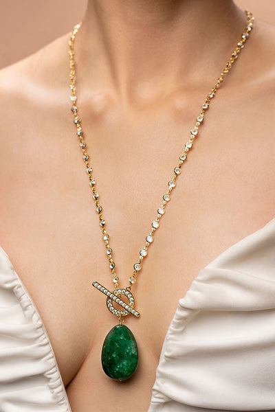 Isharya Zeenat Statement Stone Necklace fashion jewellery indian designer fashion online shopping melange singapore