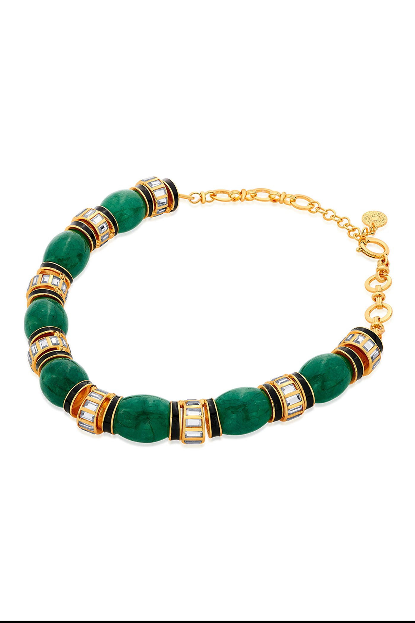 Isharya Zeenat green quartz necklace fashion jewellery indian designer fashion online shopping melange singapore