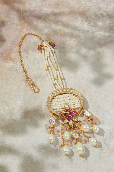 Joules by Radhika Alluring Mutli Colour  Maang Tikka jewellery indian designer wear online shopping melange singapore