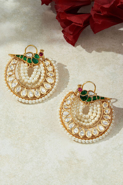 Joules by Radhika Bespoke Polki  Earrings jewellery indian designer wear online shopping melange singapore