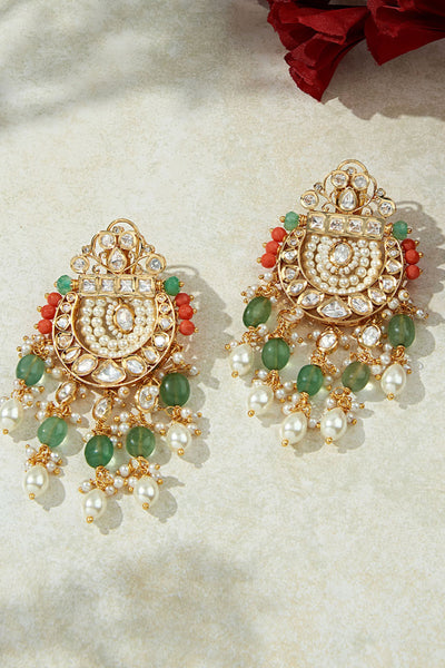 Joules by Radhika Multi Colour Bespoke Dangler Earring jewellery indian designer wear online shopping melange singapore