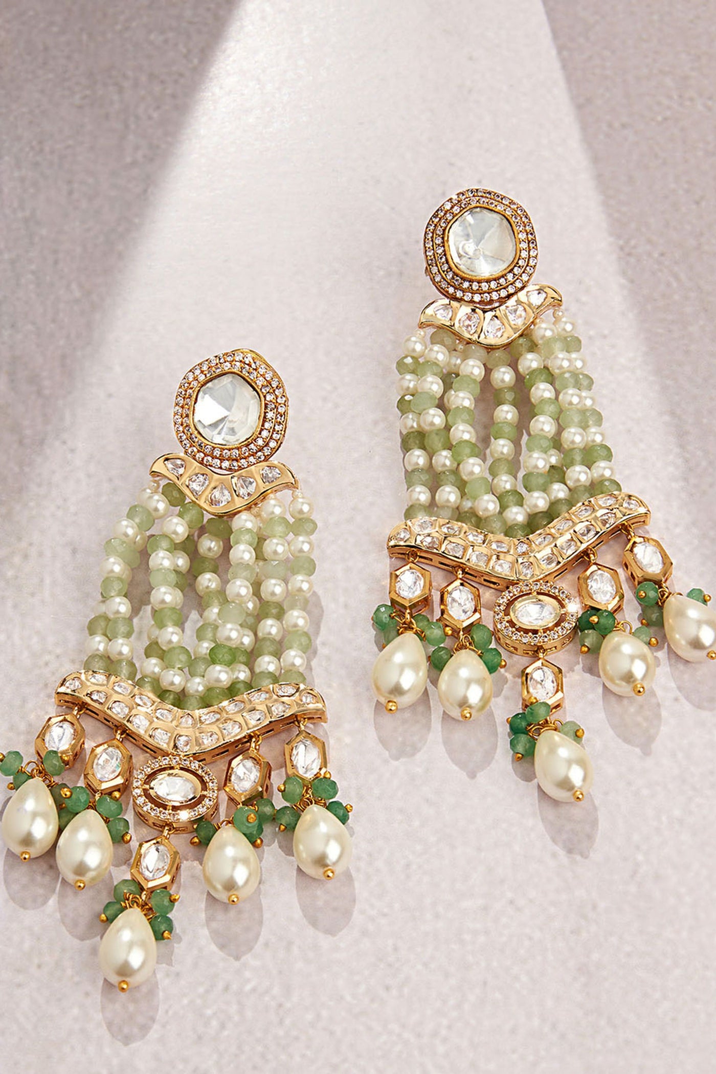 Joules by Radhika Multi Colour Chandelier Earrings jewellery indian designer wear online shopping melange singapore