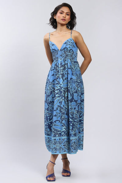 Label Ritu Kumar Anais Maxi Dress Indian designer wear online shopping melange singapore
