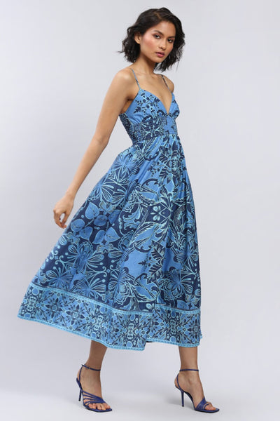 Label Ritu Kumar Anais Maxi Dress Indian designer wear online shopping melange singapore