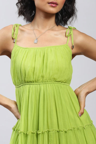 Label Ritu Kumar Strappy solid short dress Indian designer wear online shopping melange singapore