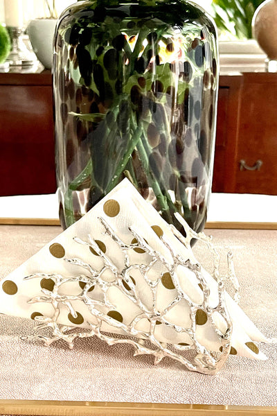 Twig Silver Napkin Holder