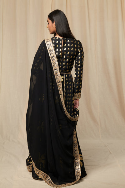 Masaba Black Coco Lehenga Set festive indian designer wear online shopping melange singapore