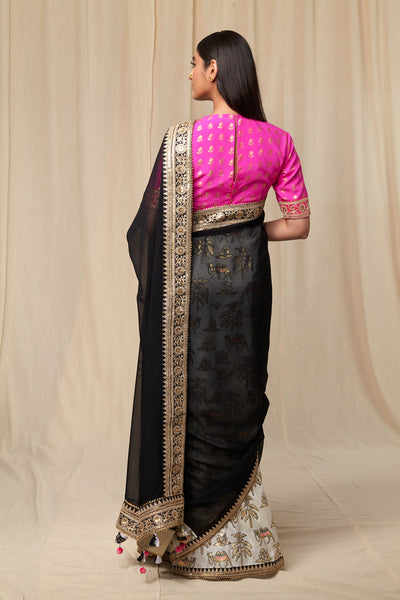 Masaba Ivory Oasis Saree festive indian designer wear online shopping melange singapore