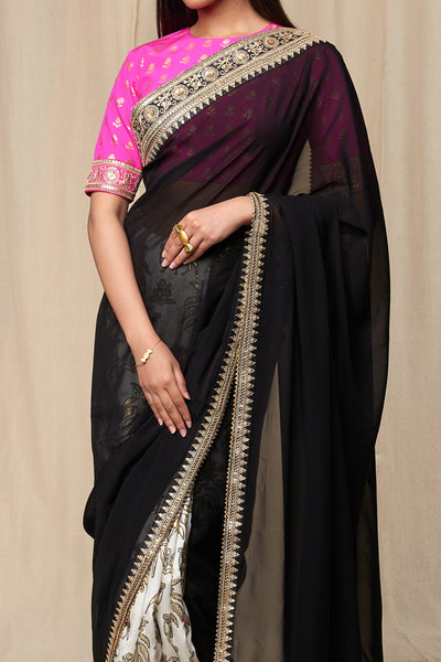 Masaba Ivory Oasis Saree festive indian designer wear online shopping melange singapore