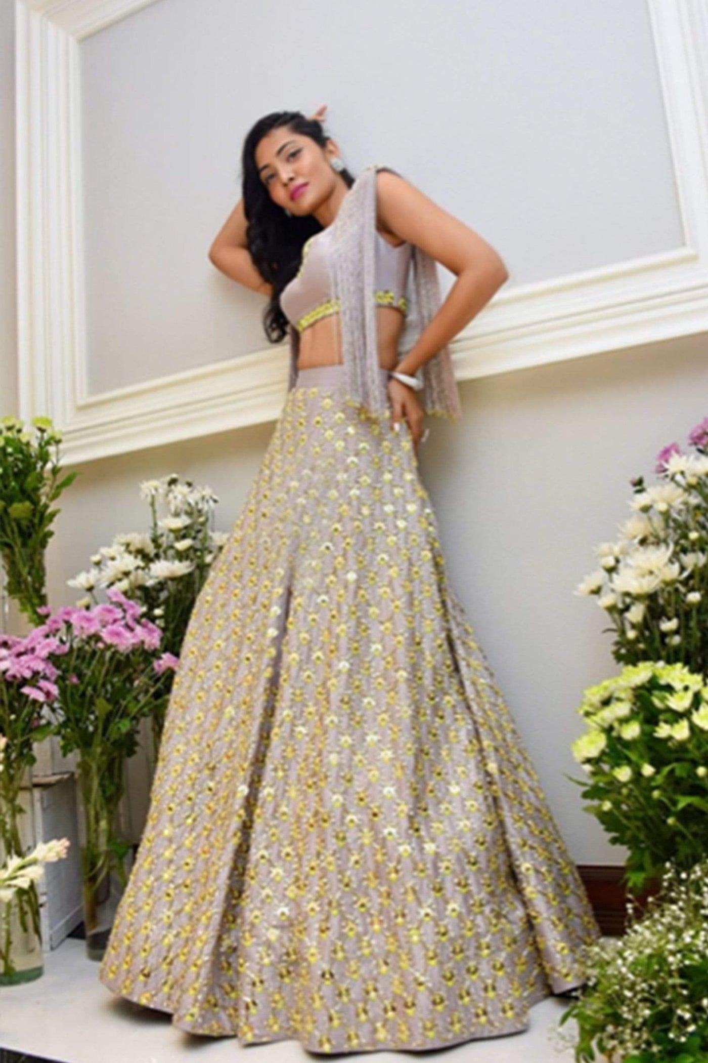 Fringe Lehenga Set