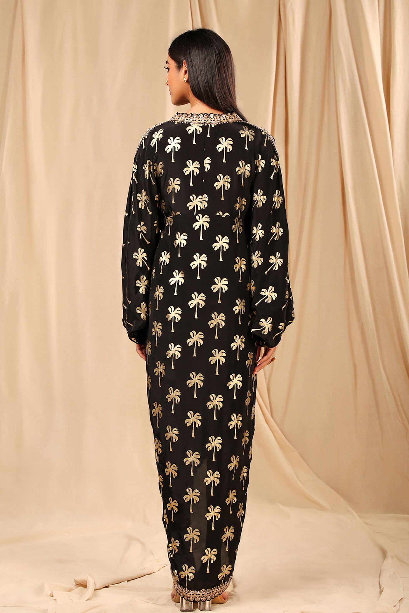 masaba Black Coco Kaftan festive indian designer wear online shopping melange singapore indian designer wear