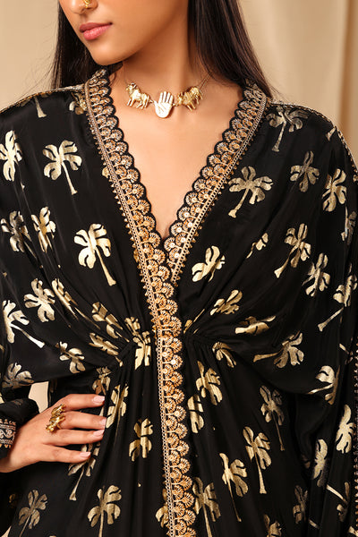 masaba Black Coco Kaftan festive indian designer wear online shopping melange singapore indian designer wear