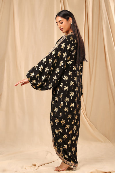 masaba Black Coco Kaftan festive indian designer wear online shopping melange singapore indian designer wear