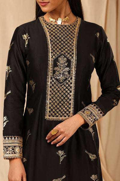 Masaba Black Vintage Fiona Kurta festive indian designer wear online shopping melange singapore indian designer wear