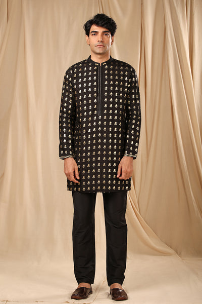 Masaba menswear Black Wallflower Kurta online shopping melange singapore festive indian designer wear