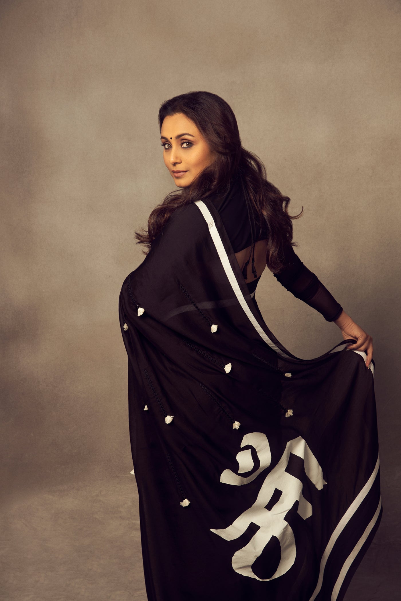 Masaba Black 'Maa' Saree online shopping melange singapore indian designer wear