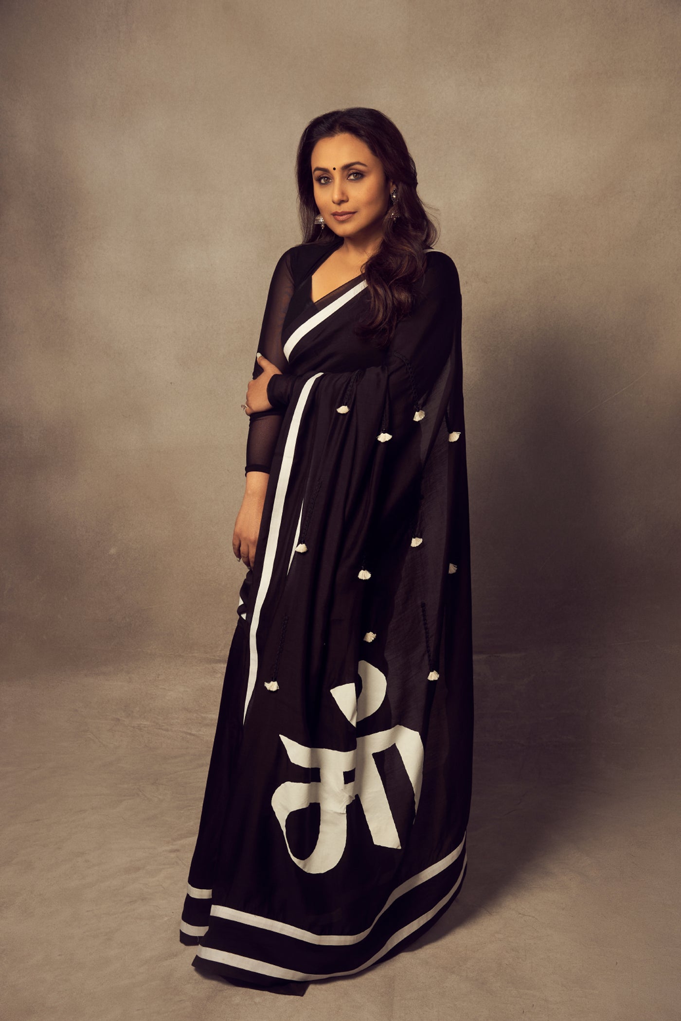Masaba Black 'Maa' Saree online shopping melange singapore indian designer wear