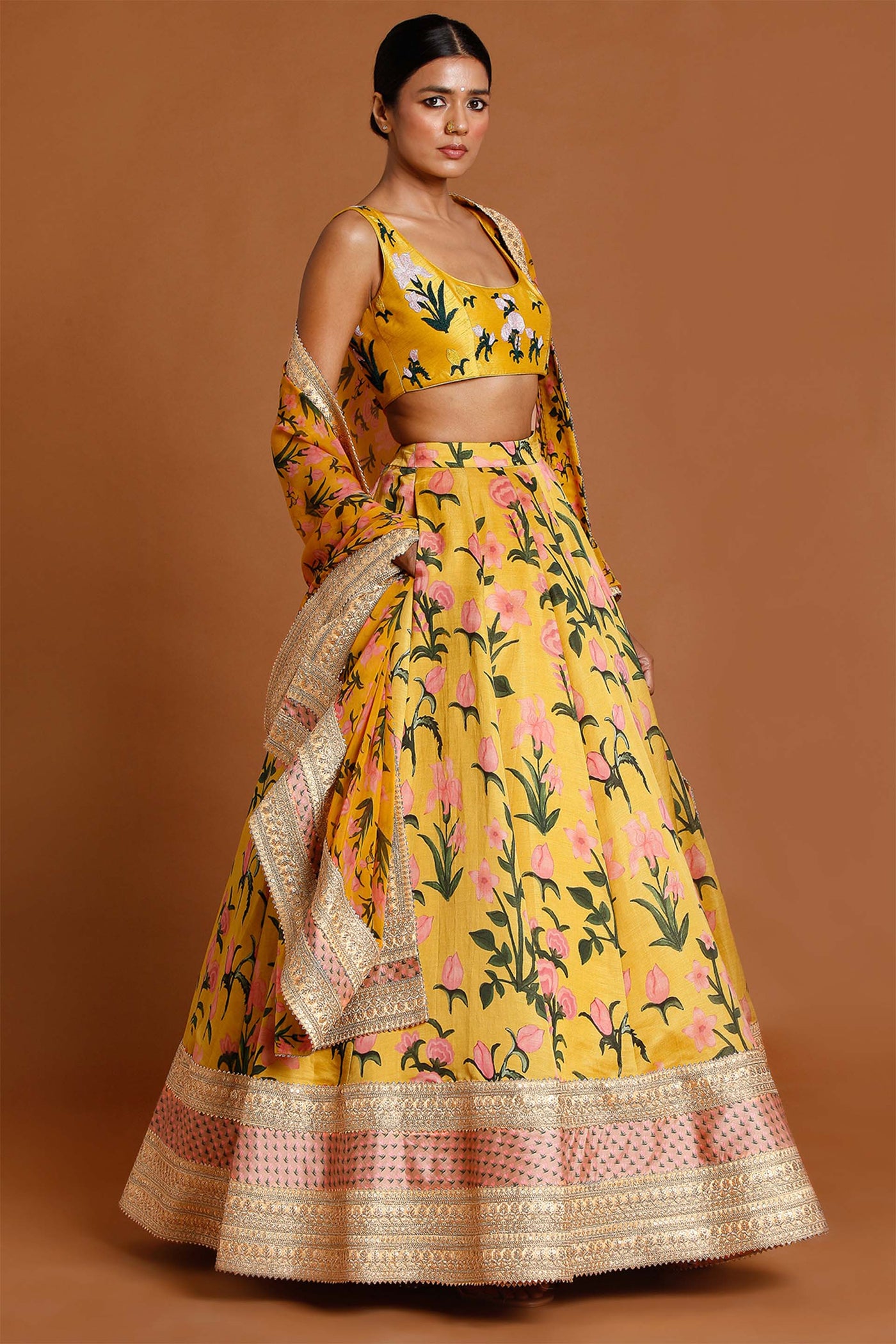 masaba Confetti Lehenga yellow festive indian designer wear online shopping melange singapore