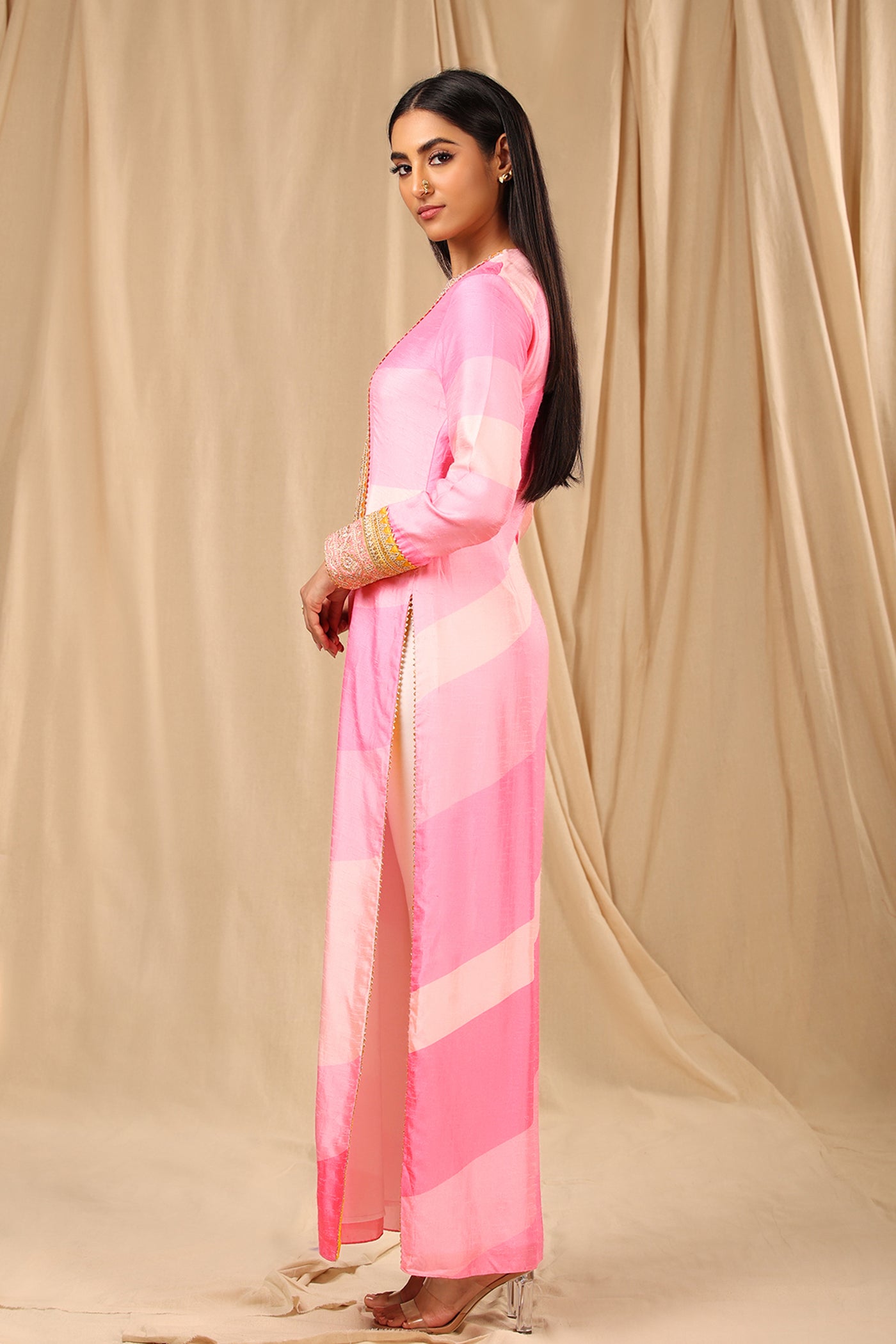 Masaba Candy Pink Sorbet Kurta festive indian designer wear online shopping melange singapore