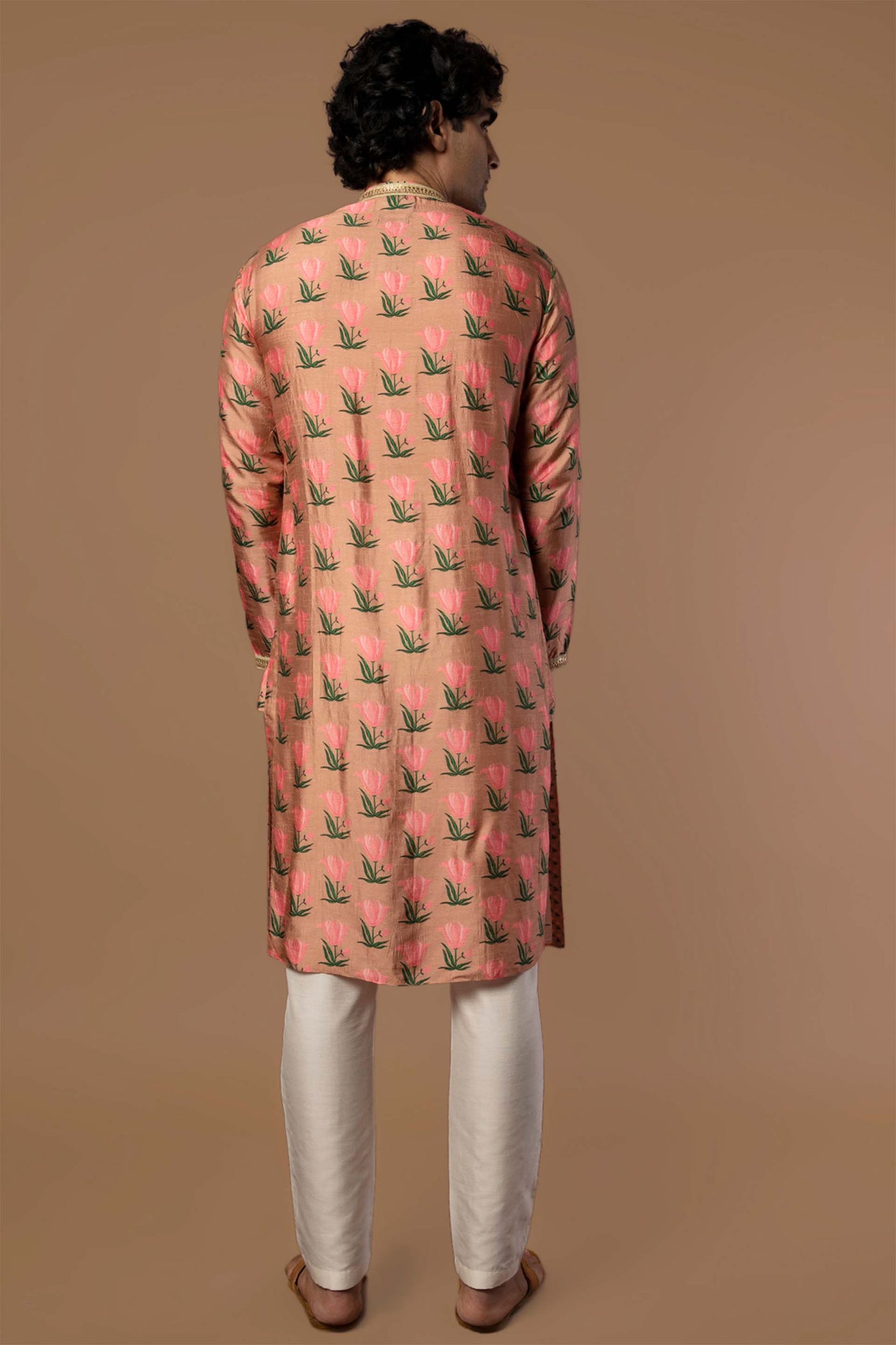 masaba menswear Dusty Pink Tulip Kurta festive indian designer wear mens online shopping melange singapore