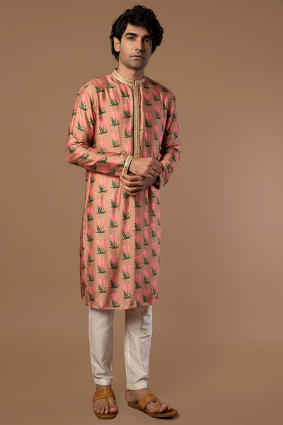 masaba menswear Dusty Pink Tulip Kurta festive indian designer wear mens online shopping melange singapore