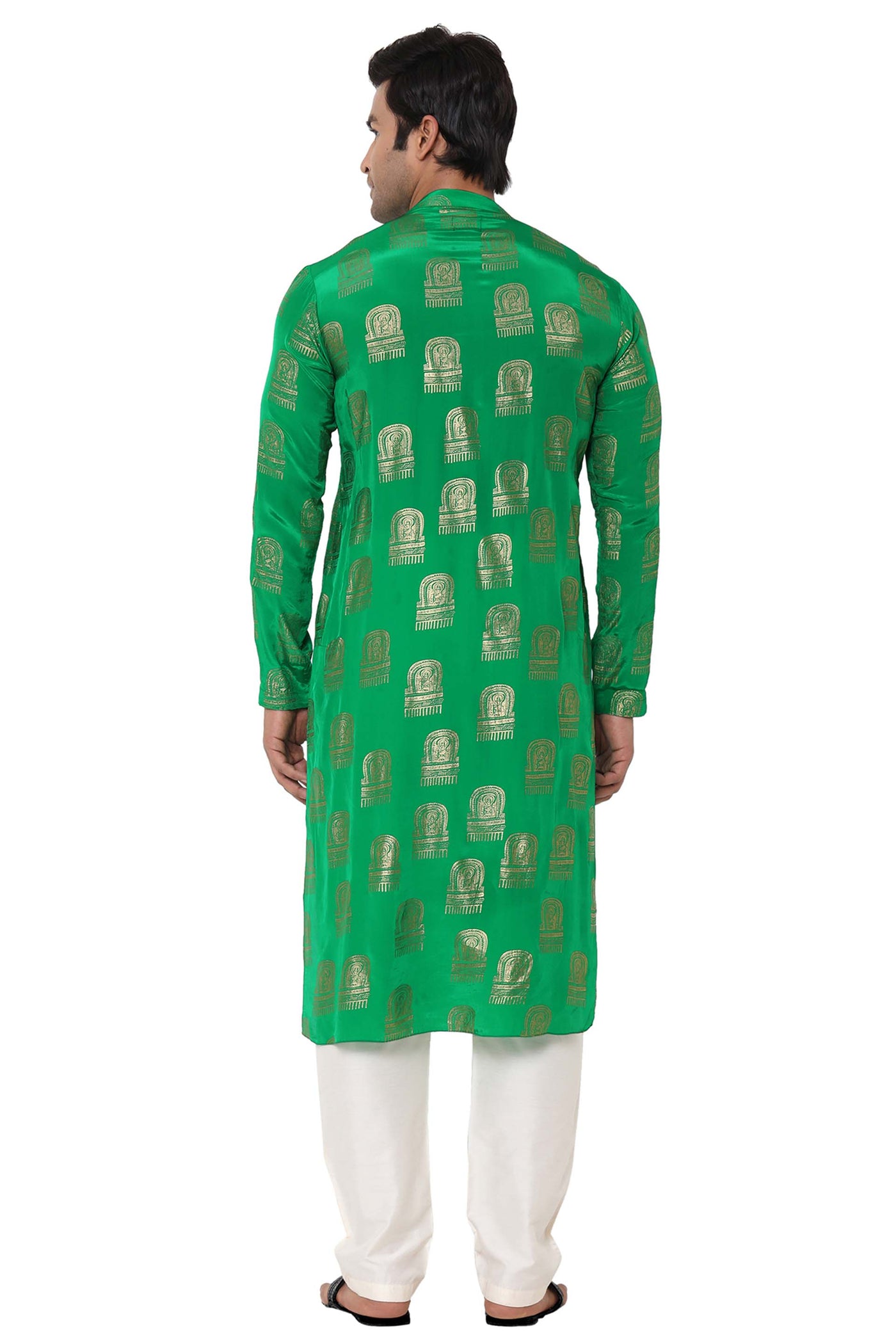 Masaba menswear Green Comb Kurta festive indian designer wear online shopping melange singapore