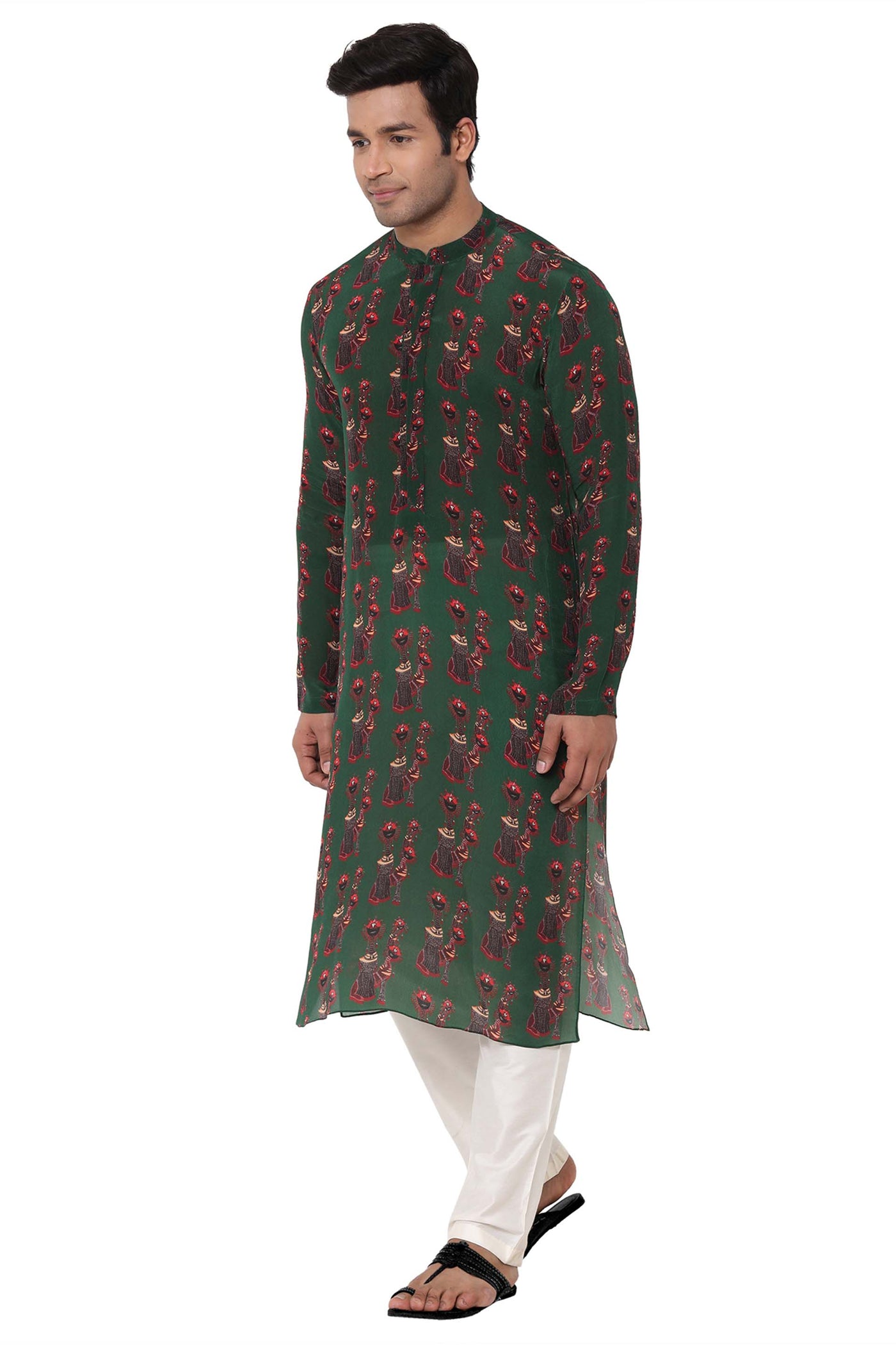 Masaba menswear Green Nomads Kurta festive indian designer wear online shopping melange singapore
