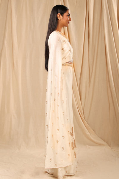 Masaba Ivory Wine Garden Palazzo Set festive fusion indian designer wear online shopping melange singapore