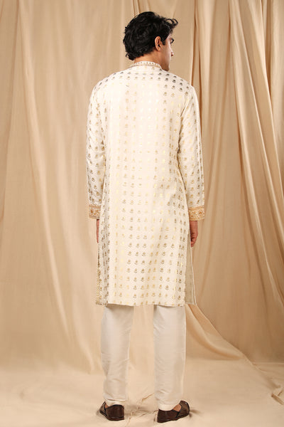 masaba menswear Ivory Wallflower Kurta festive indian designer wear online shopping melange singapore