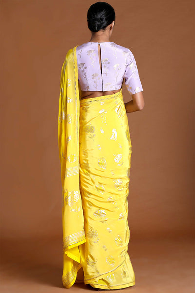 masaba Lemon Yellow All Star Saree festive indian designer wear online shopping melange singapore