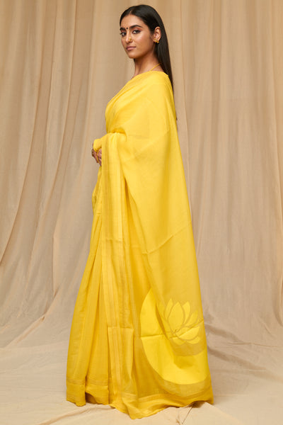 Masaba Lemon Yellow Chaand Taara Sportee Saree festive indian designer wear online shopping melange singapore