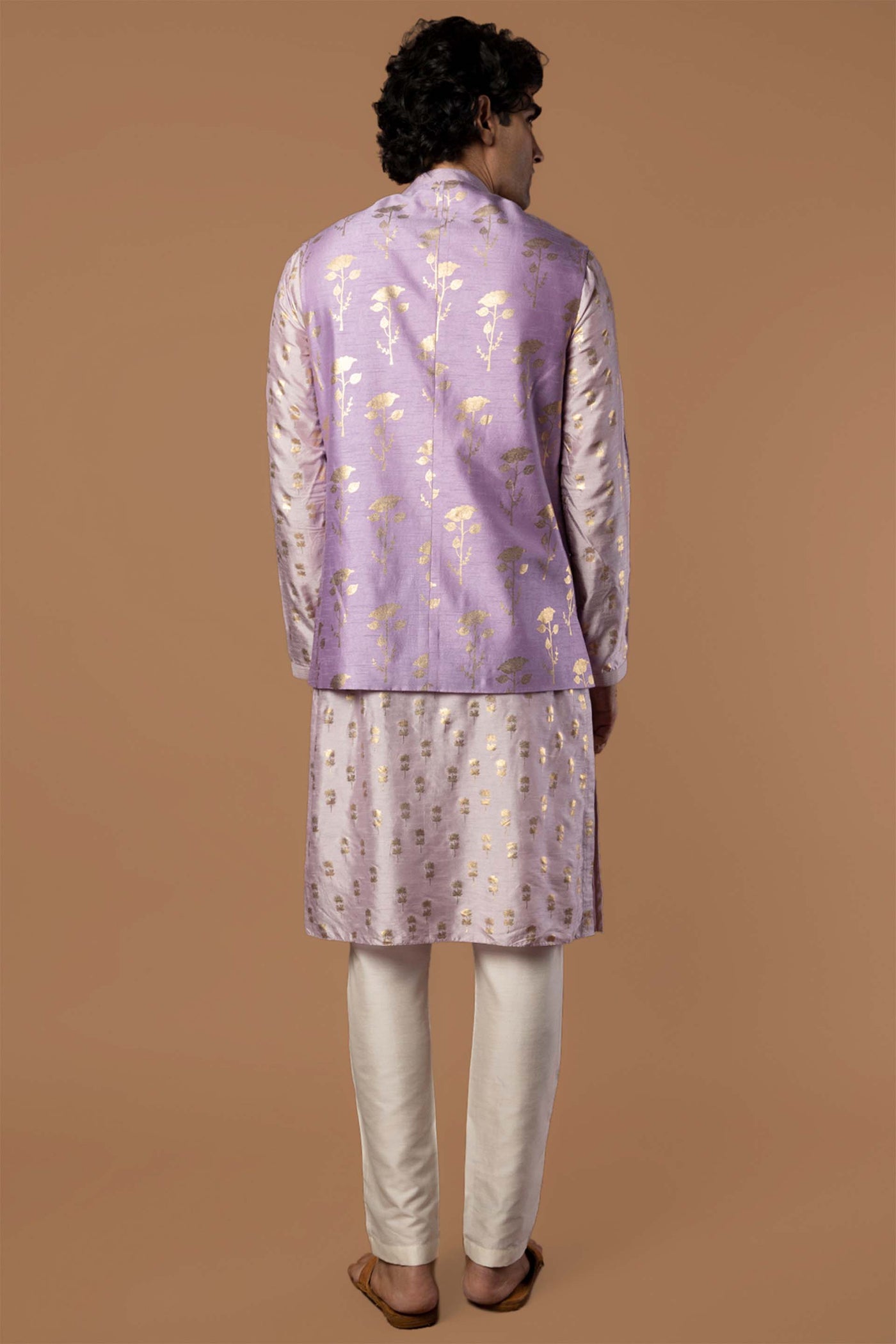 masaba menswear Lilac Periwinkle Bandi Set festive indian designer wear mens online shopping melange singapore