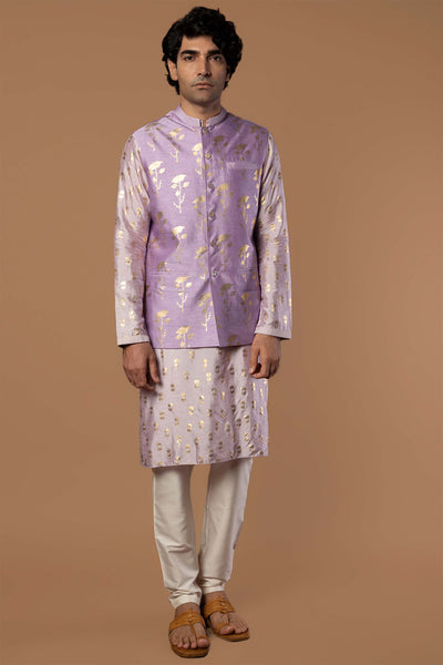 masaba menswear Lilac Periwinkle Bandi Set festive indian designer wear mens online shopping melange singapore