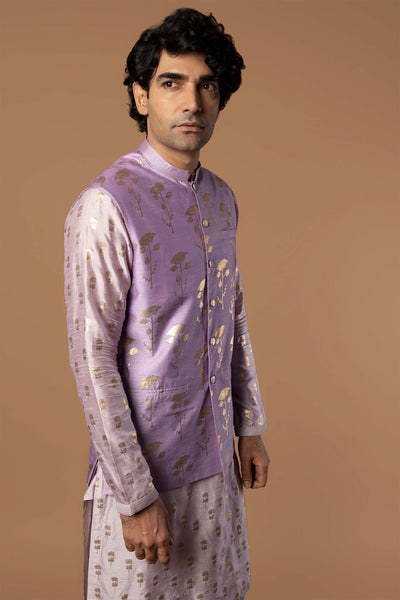 masaba menswear Lilac Periwinkle Bandi festive indian designer wear mens online shopping melange singapore