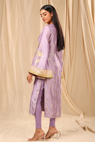 masaba Lilac Wine Garden Kurta festive indian designer wear online shopping melange singapore