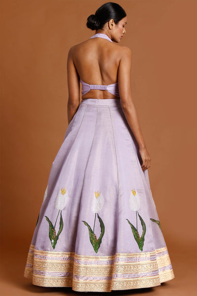 masaba Moon Belle Lehenga lilac festive indian designer wear online shopping melange singapore