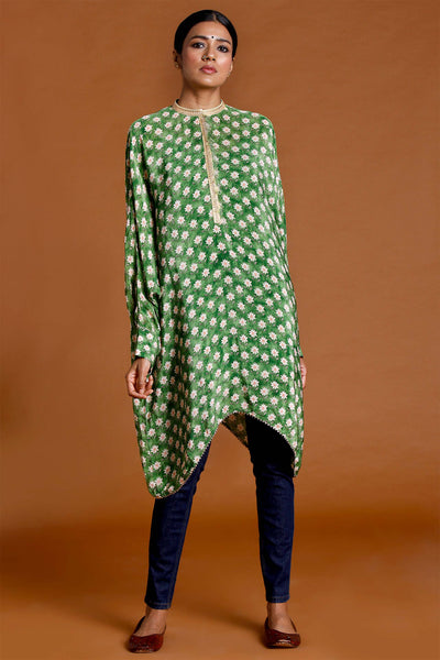 masaba Mint Star Puff Tunic festive indian designer wear online shopping melange singapore