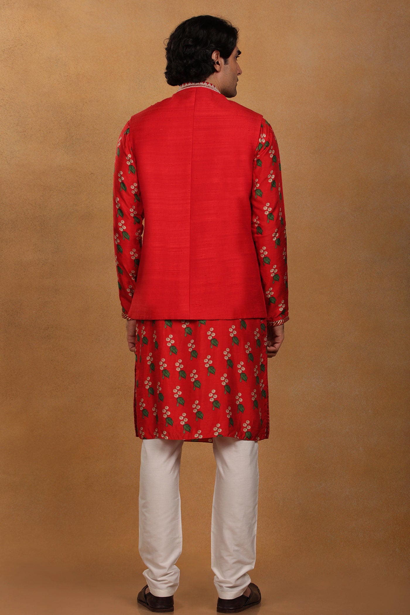 Masaba menswear Red Cotton Candy Kurta Set festive indian designer wear online shopping melange singapore